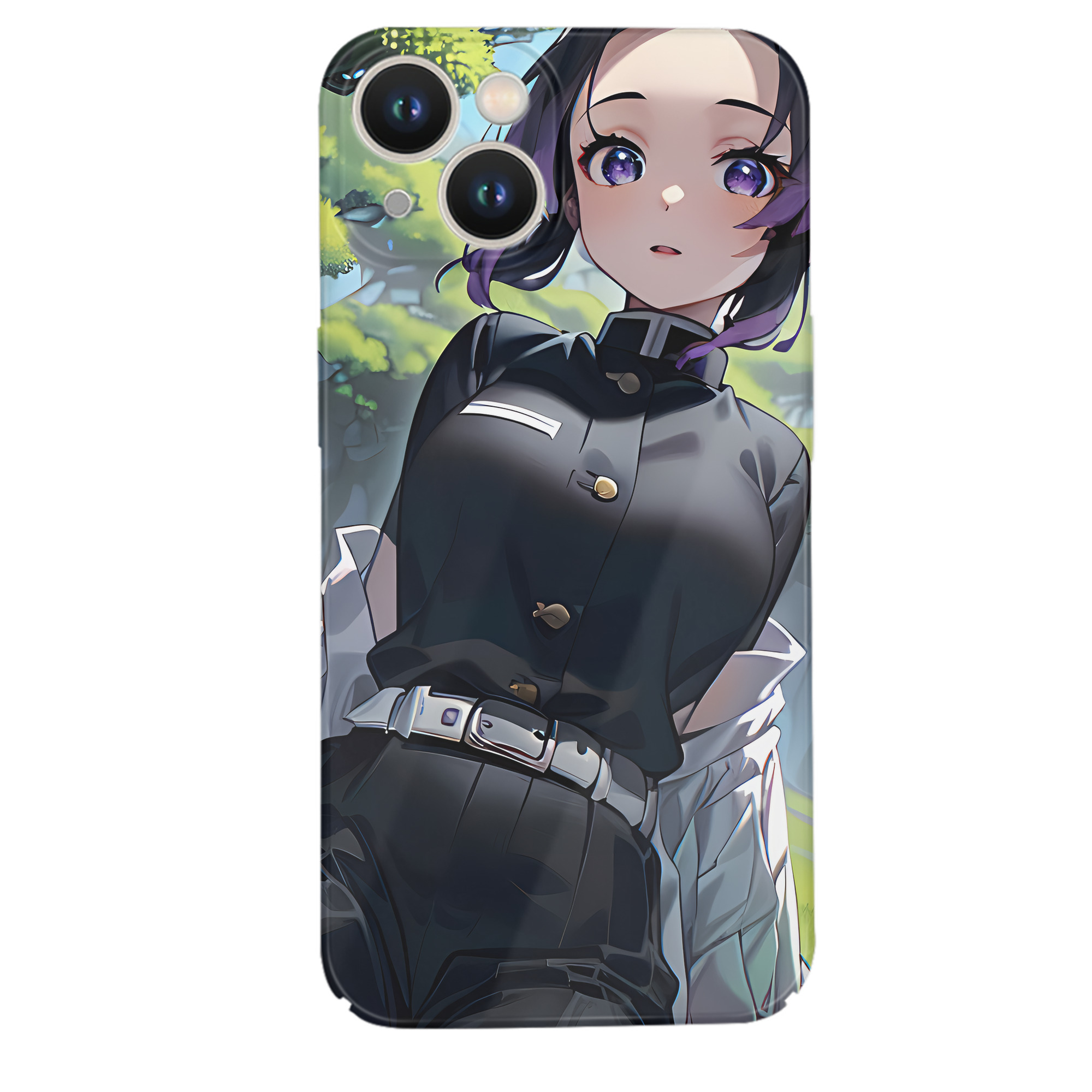 （画像用） 鬼滅の刃（きめつのやいば）蟲柱-胡蝶 しのぶ／こちょう しのぶ Kochou Shinobu 【iPhone 14シリーズ対応】ハードケース